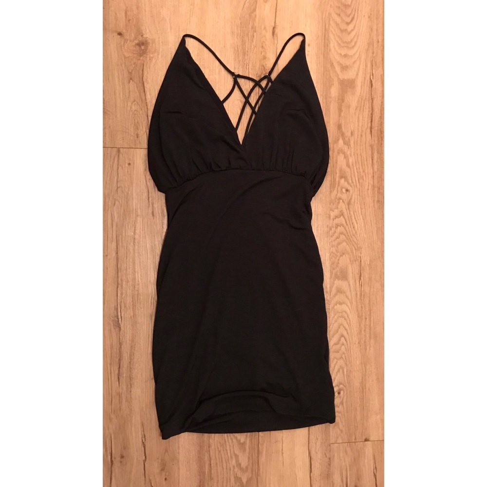 Black mini dress